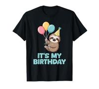 It's My Birthday Kawaii Sloth Camiseta