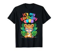 It's My Birthday Leopard Cute Jungle Party Celebration Camiseta