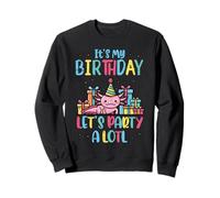 It's My Birthday Lets Party A Lotl Axolotl Niños Niñas Niños Sudadera