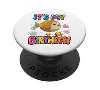 It's My Birthday Lindo y Redondo pez Globo PopSockets PopGrip Adhesivo