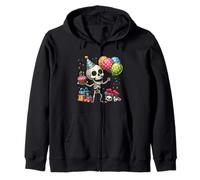 It's My Birthday Party Halloween Esqueleto Cumpleaños Niño Sudadera con Capucha