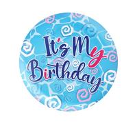Its My Birthday Pin de Cumpleaños, Colores Vibrantes Pin Feliz Cumpleaños Hermosa Insignia con Temática Oceánica para Celebración de Niña Vestido Camisero o Sombrero Accesorios