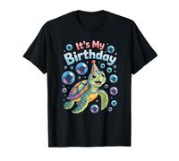 It's My Birthday Sea Turtle Cute Ocean Animal Party Camiseta