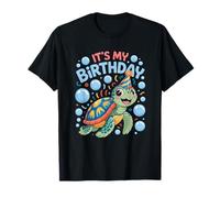 It's My Birthday Sea Turtle Cute Ocean Animal Party Camiseta