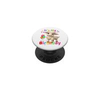 It's My Birthday Sheep Women, Girls Happy PopSockets PopGrip Adhesivo
