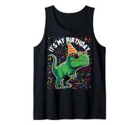 It's My Birthday Trex Rwar Dino Mite Cumpleaños Niño Niña Camiseta sin Mangas