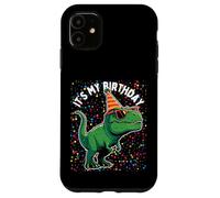 It's My Birthday Trex Rwar Dino Mite Cumpleaños Niño Niña Carcasa para iPhone 11