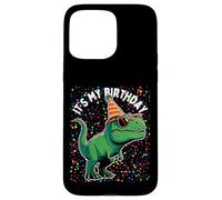 It's My Birthday Trex Rwar Dino Mite Cumpleaños Niño Niña Carcasa para iPhone 15 Pro MAX