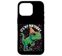 It's My Birthday Trex Rwar Dino Mite Cumpleaños Niño Niña Carcasa para iPhone 16 Pro