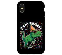 It's My Birthday Trex Rwar Dino Mite Cumpleaños Niño Niña Carcasa para iPhone X/XS