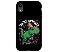 It's My Birthday Trex Rwar Dino Mite Cumpleaños Niño Niña Carcasa para iPhone XR