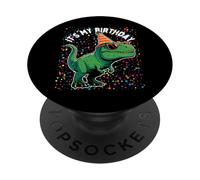 It's My Birthday Trex Rwar Dino Mite Cumpleaños Niño Niña PopSockets PopGrip Adhesivo