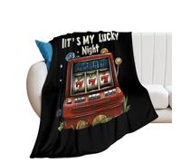 It's My Lucky Night Casino - Manta súper suave para otoño e invierno, sofá, dormitorio, 100 x 130 cm
