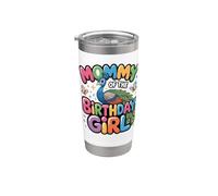 It's My Mama's Birthday pavo real Mom Family Bday Vaso térmico de acero inoxidable de doble pared