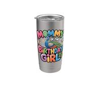 It's My Mama's Birthday pavo real Mom Family Bday Vaso térmico de acero inoxidable de doble pared