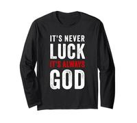 It's Never Luck, It's Always God - Christian Motivational Manga Larga