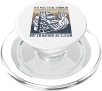 It's Nice To Be Stroked But I'D Rather Be Blown Funny Block PopSockets PopGrip para MagSafe