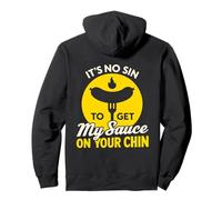 It's No Pecado To Get My Sauce On Your Chin Funny BBQ Meat Lover Sudadera con Capucha