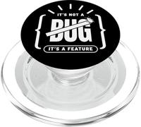 It's Not A Bug Its A Feature Funny Programmer Design PopSockets PopGrip para MagSafe