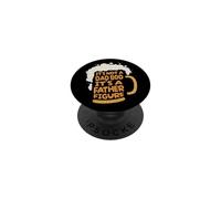 It's Not A Dad BOD It's A Father Figure Lager Funny Beer PopSockets PopGrip Adhesivo