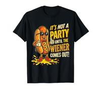 It's Not A Party Until My Wiener Sale Funny Hot Dog Camiseta