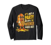 It's Not A Party Until My Wiener Sale Funny Hot Dog Manga Larga