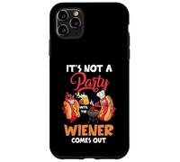 It's Not A Party Until The Weiner Sale Funny Hot Dog Carcasa para iPhone 11 Pro Max