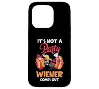 It's Not A Party Until The Weiner Sale Funny Hot Dog Carcasa para iPhone 15 Pro