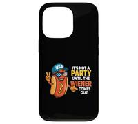 It's Not A Party Until The Wiener Comes Out Funny Hot Dogs Carcasa para iPhone 13 Pro