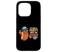 It's Not A Party Until The Wiener Comes Out Funny Hot Dogs Carcasa para iPhone 15 Pro