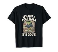 It's Not A Pimp Walk Its Gout Retro Frog Cane Camiseta
