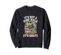 It's Not A Pimp Walk Its Gout Retro Frog Cane Sudadera