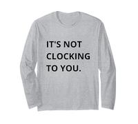 It's Not CLOCKING TO You. Manga Larga