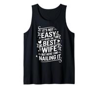 It's Not Easy Being The Best Wife But Here I Am Humor Camiseta sin Mangas