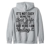 It's Not Easy Being The Best Wife Ever Funny Wife Mothers Day Sudadera con Capucha