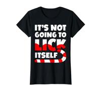 It's Not Going To Lick Itself for a Naughty Christmas Camiseta gráfica económica, Mujer, Negro, L