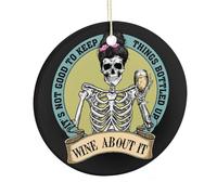 It's Not Good To Keep Things Bottled Up Adorno para árbol de Navidad, divertidos adornos de cerámica colgantes de Navidad, decoración de fiesta de vacaciones de invierno, regalos de Navidad para los