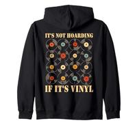 It's Not Hoarding If It's Vinyl Funny Record Collector Music Sudadera con Capucha