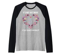It's Not Just Music It's MY Escape from Reality Camiseta Manga Raglan