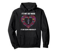 It's Not Just Music It's MY Escape from Reality Sudadera con Capucha