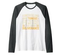 It's Not My Tongue It's My Face That's The Issue - Camiseta Manga Raglan