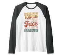 It's Not My Tongue It's My Face That's The Issue - Camiseta Manga Raglan