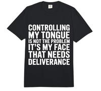 It's Not My Tongue It's My Face That's The Issue - Comfort Colors Adult Heavyweight T-Shirt