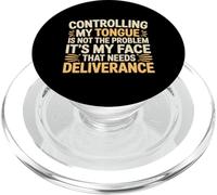It's Not My Tongue It's My Face That's The Issue - PopSockets PopGrip para MagSafe