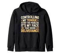 It's Not My Tongue It's My Face That's The Issue - Sudadera con Capucha