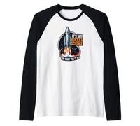 It's Not Rocket Science Funny Space Launch Design Camiseta Manga Raglan