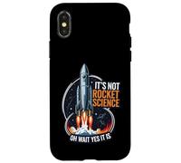It's Not Rocket Science Funny Space Launch Design Carcasa para iPhone X/XS