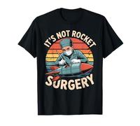 It's Not Rocket Surgery Funny Scientist Malaphor Retro Camiseta