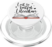 Its Not Smut Its Cliterature Lost in Lustful Literature Book PopSockets PopGrip para MagSafe