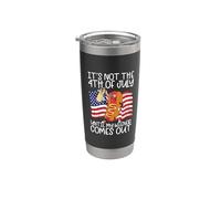 It's Not The 4th Of July Until My Wiener Comes Out Sausage Vaso térmico de acero inoxidable de doble pared
